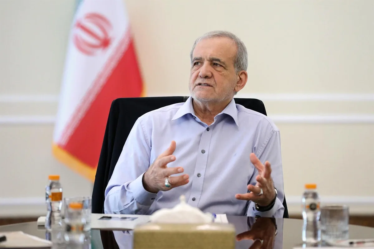 Pezeshkian aboga por terminar "hoy" la guerra cuando "el mundo entero" reconoce la victoria de Irán