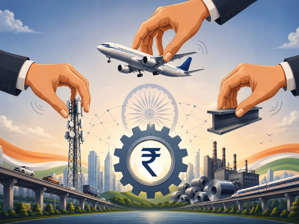 What is an oligopoly? Which Indian sectors have few dominant players