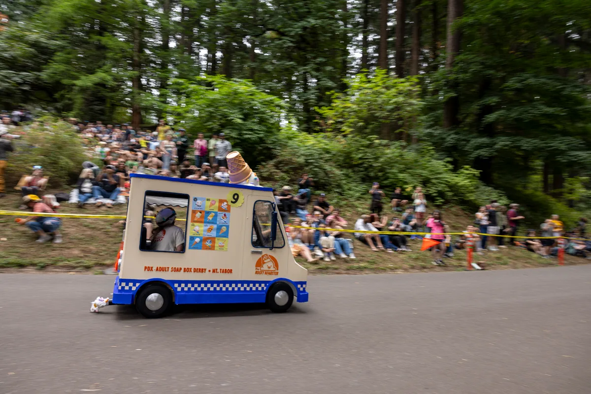In Portland, this soap box derby combines downhill speed with extreme pageantry