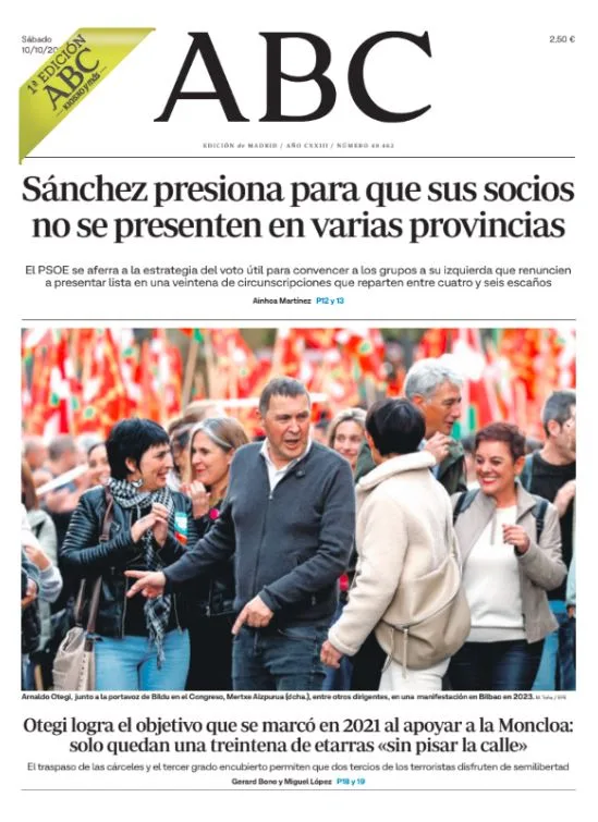 Portadas de la prensa internacional del sábado 10 de octubre de 2026