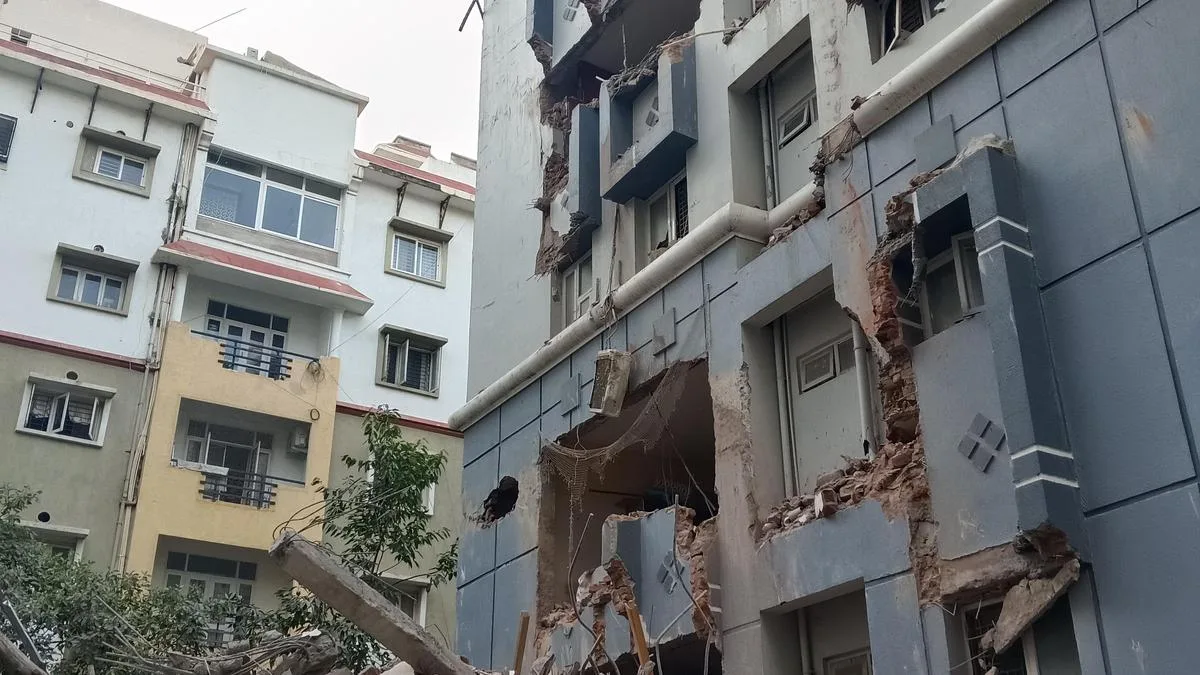 Gachibowli building collapse that killed two was served notice 66 days earlier over unauthorised construction