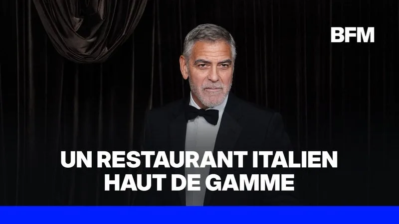 Var: George Clooney va ouvrir un restaurant italien à Cotignac