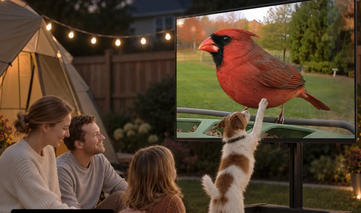 Your backyard is now a live TV show: The Birdfy app just landed on Roku