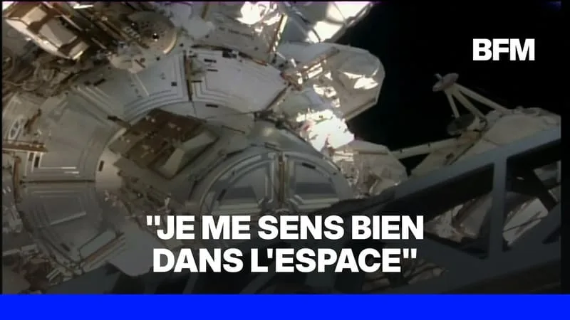 "Je me sens bien dans l'espace": les premiers mots de Sophie Adenot dans l'espace