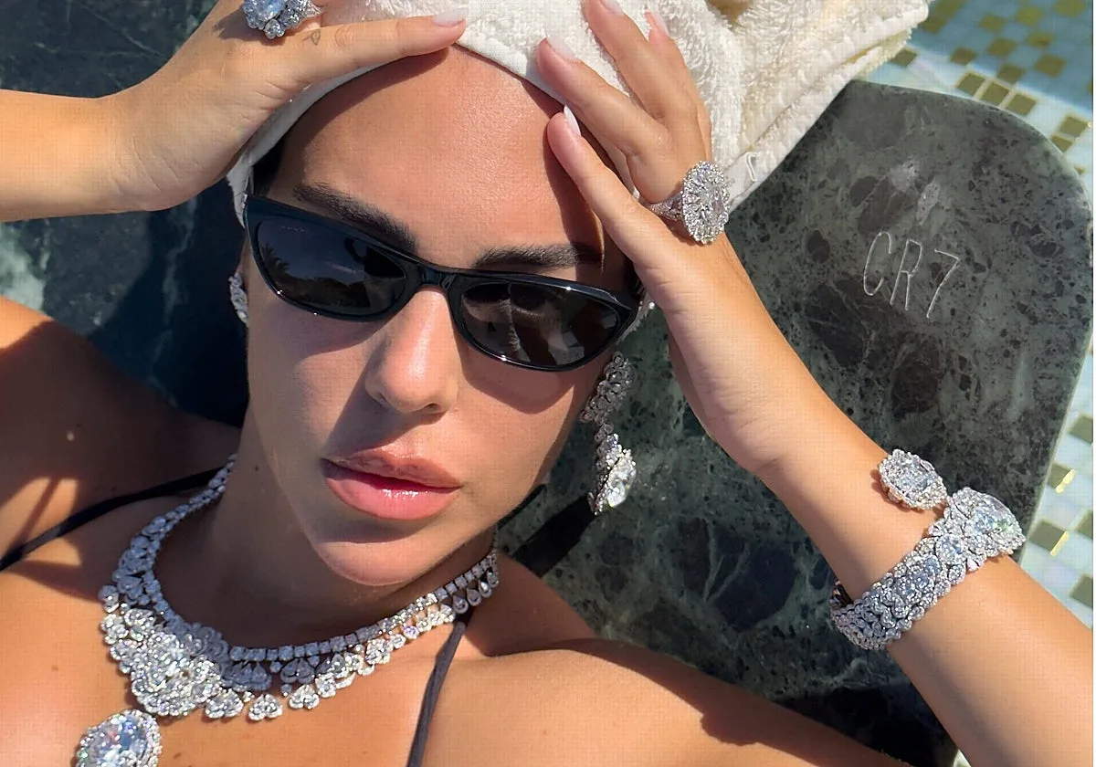 El diamante de 342 quilates del que se crearon las joyas que Georgina Rodríguez llevó en su boda secreta con Cristiano Ronaldo