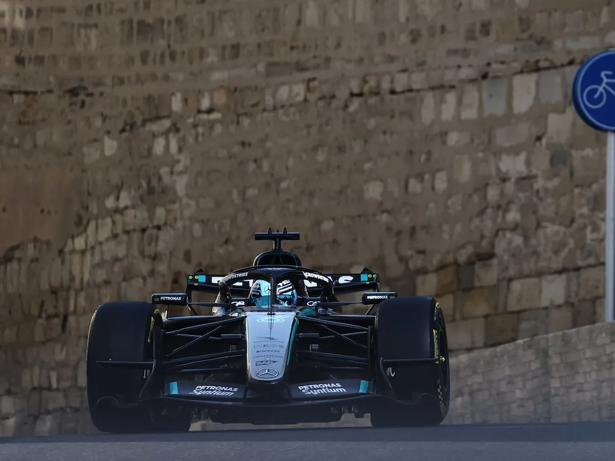 Russell leads Antonelli in second Azerbaijan GP practice