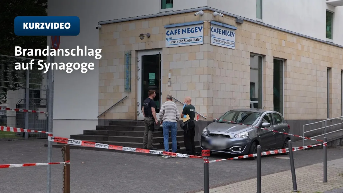 Anschlag auf Synagoge in NRW: Ermittler vermuten antisemitisches Motiv