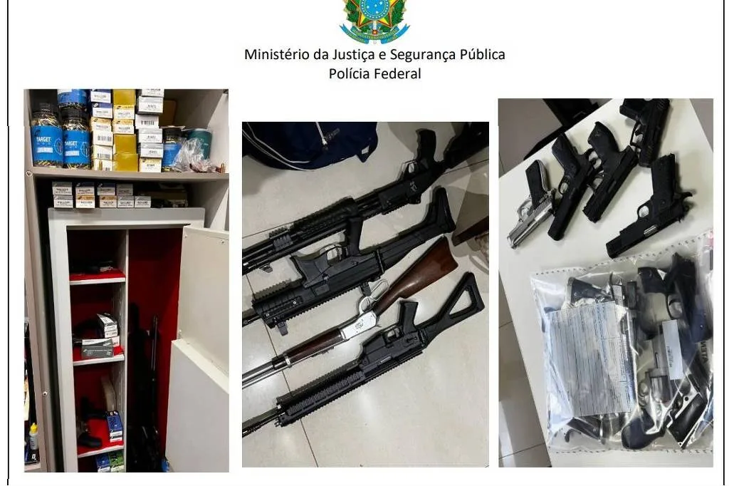 PF localizou 24 armas de fogo ao prender ex-presidente do BRB