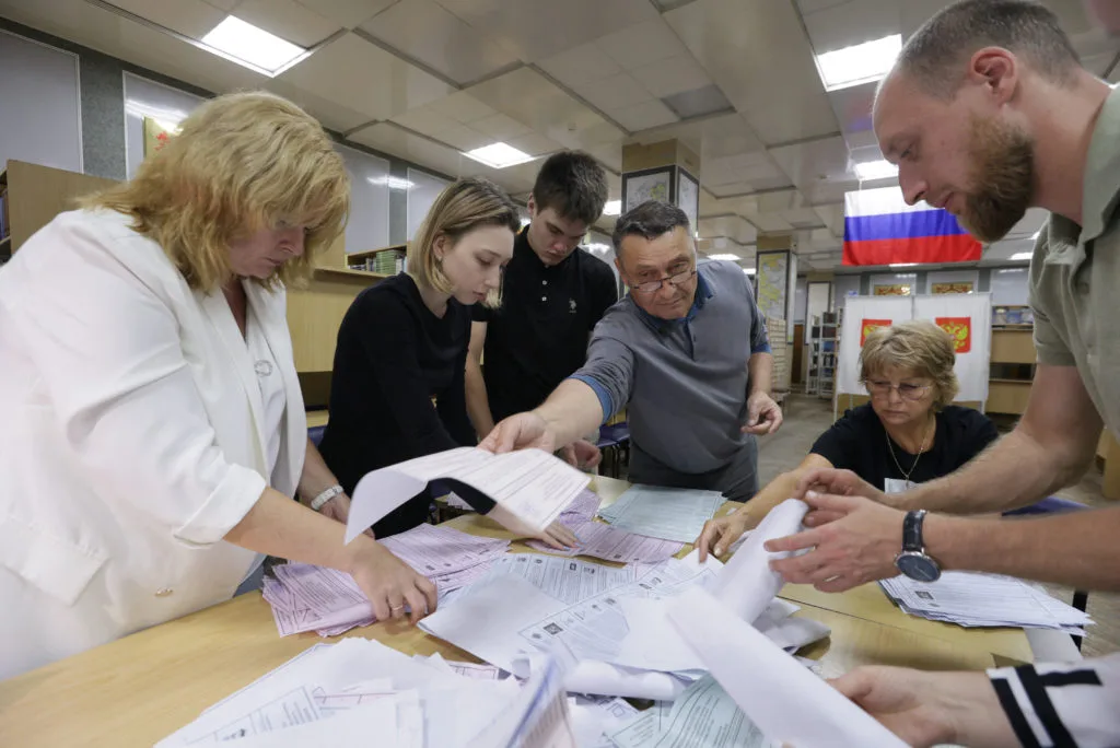 Russia wraps up first wartime parliamentary election with Kremlin dominance all but assured