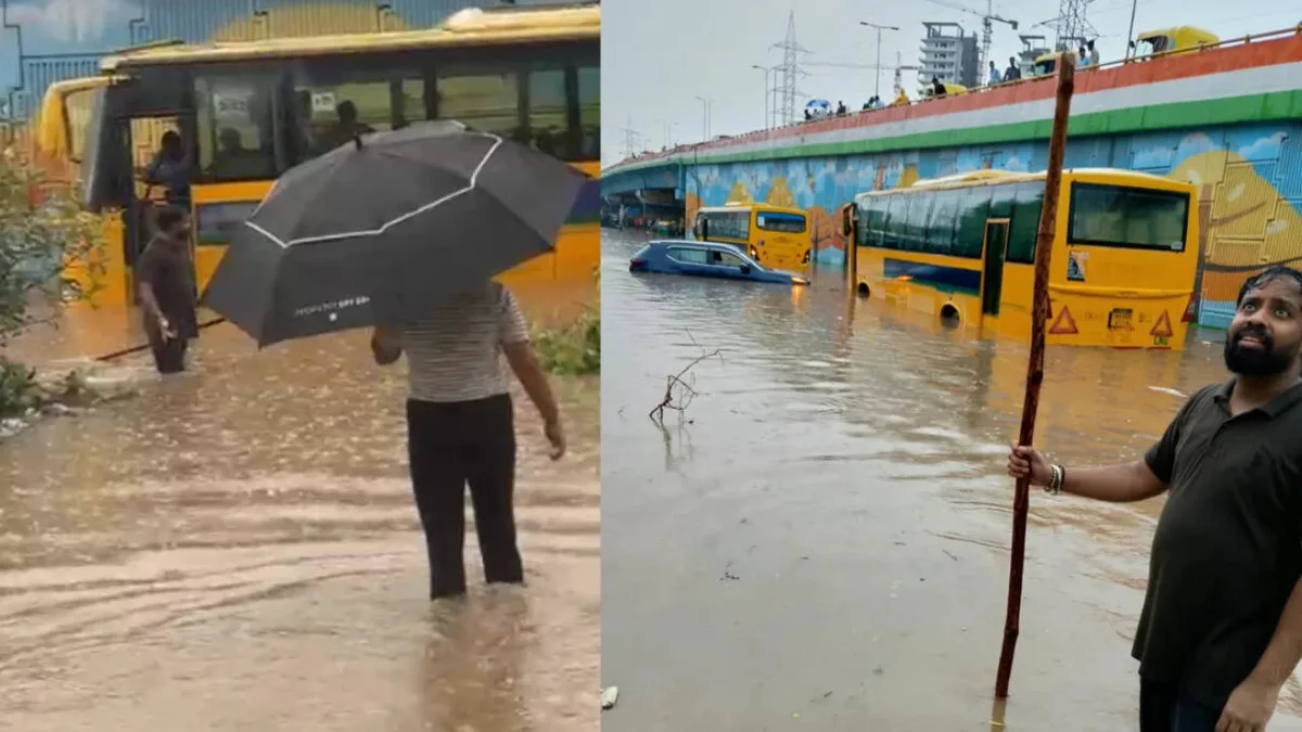 ‘Have kids reached home?’ Rain leaves school buses stranded for hours across Gurgaon