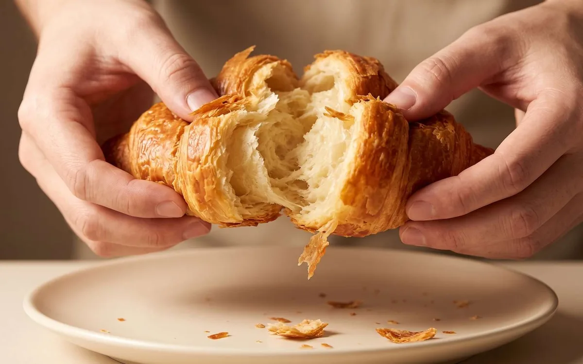 Il semble tout juste sorti du four, mais ce croissant « frais » a peut-être été congelé il y a 6 mois, et c’est légal