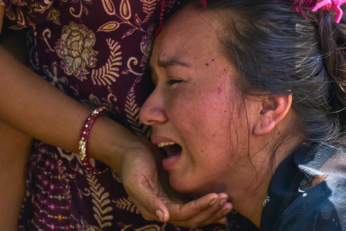 Aún hay caos y miedo en los alrededores de la zona afectada por la riada en Nepal
