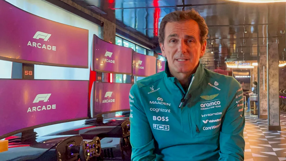 Pedro de la Rosa, expiloto de F1 y embajador de Aston Martin, sobre Madring: "Es el pit lane más largo de todo el Mundial. Va a hacer que la parada en boxes sea larguísima"