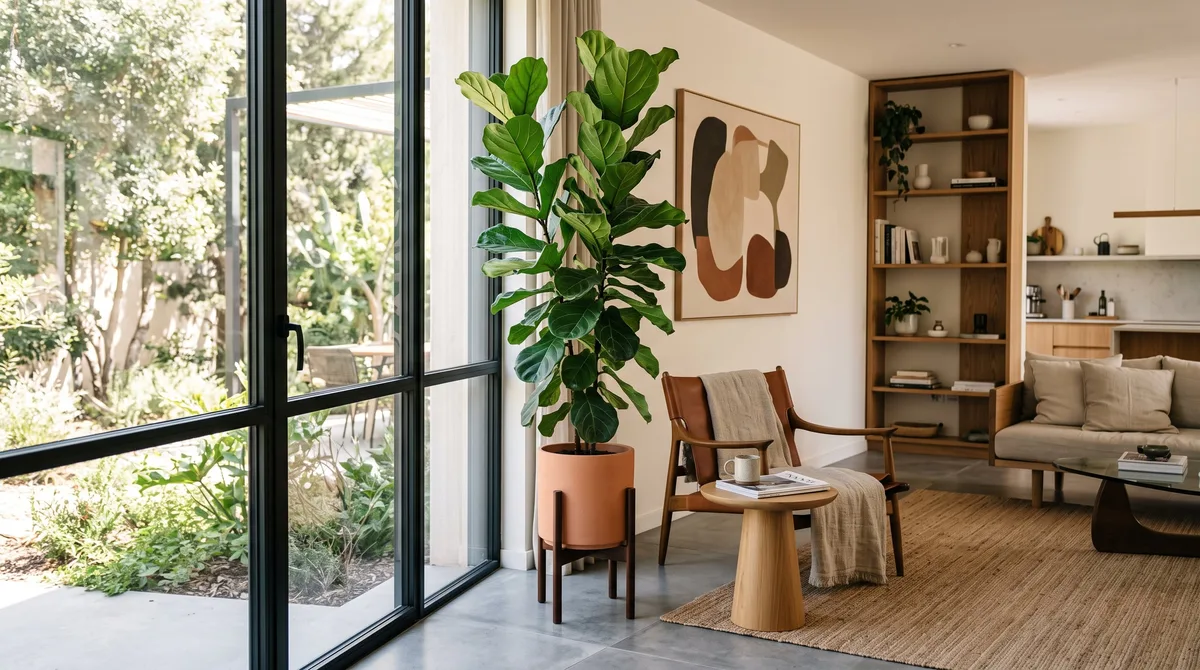 Ficus lyrata: el árbol de interior que crea ambientes frescos y modernos en el hogar