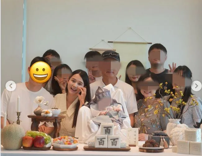 .“20명 총출동” ‘13남매 장녀’ 남보라, 아들 백일잔치 스케일