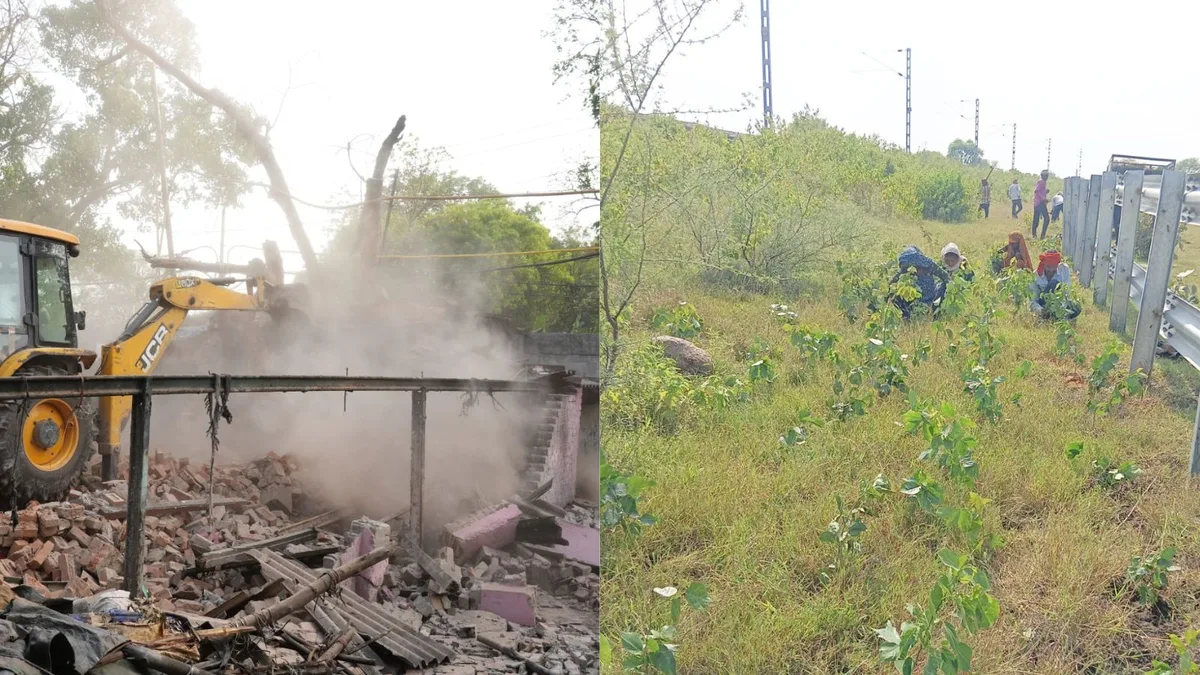 North Central Railway removes 50-year-old encroachment, clears trackside scrap for green belts