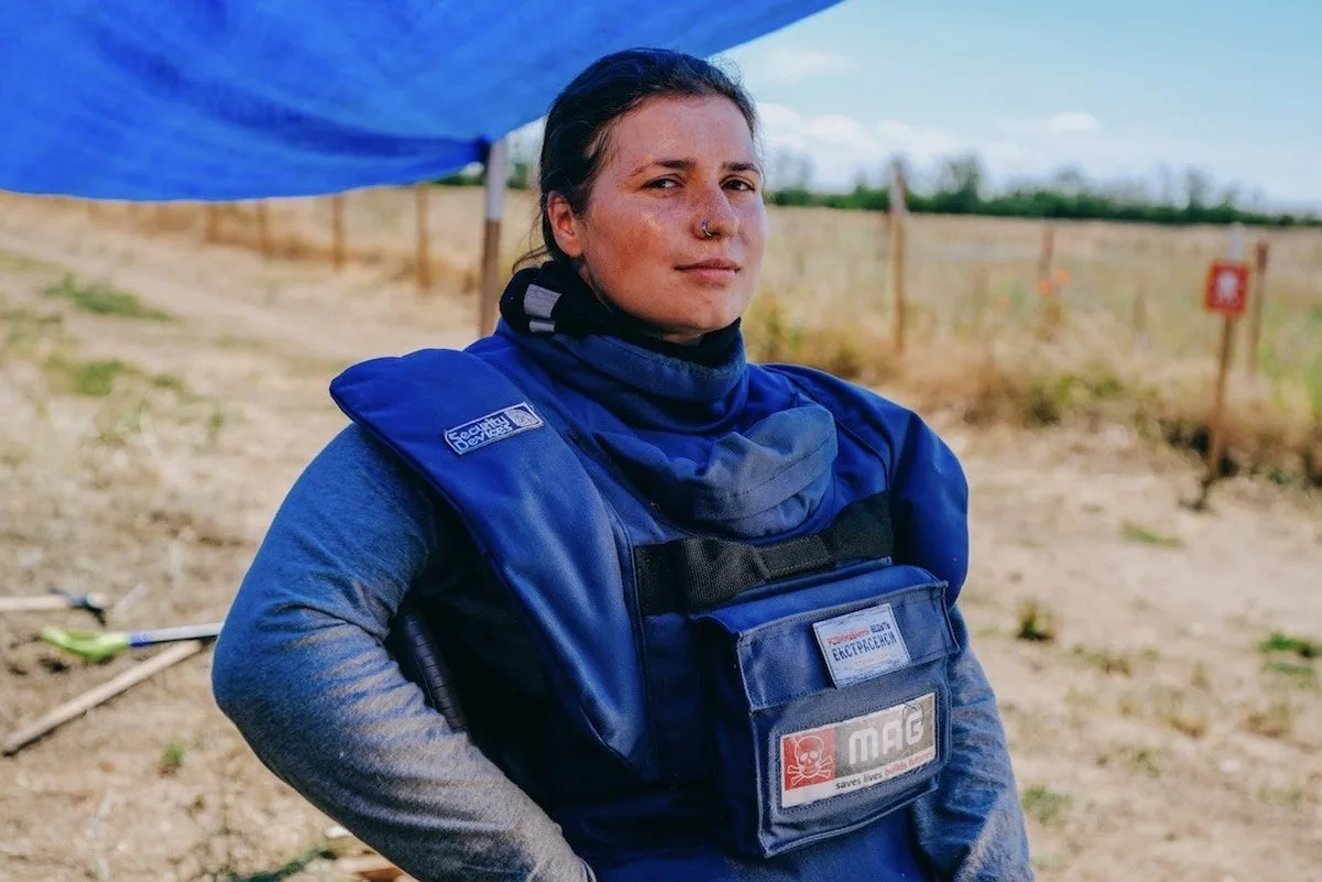 ‘Where there were bombs, there are now sunflowers’: The woman ridding Ukraine of Russian mines