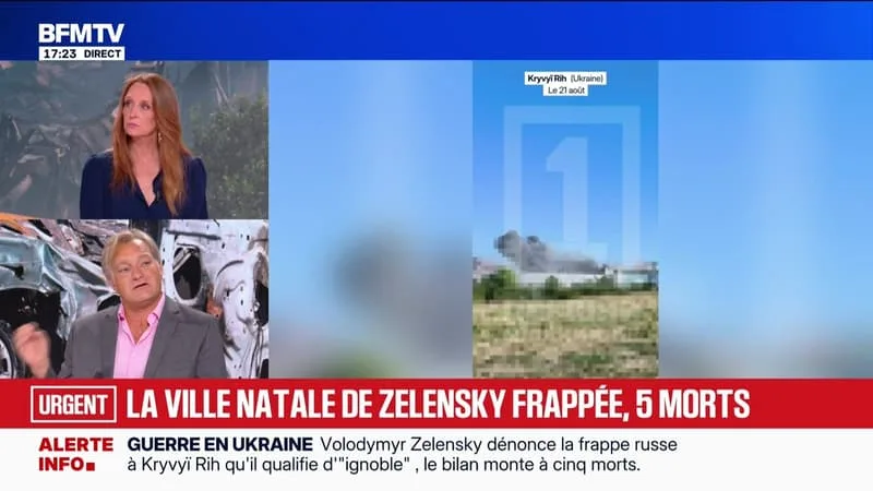 En plein jour, Moscou frappe la ville de Zelensky - 21/08
