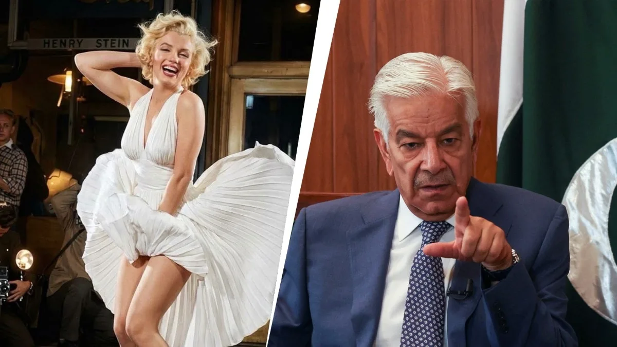 Pak's Khawaja Asif plays detective with Marilyn Monroe, gets trolled for his watchful eye