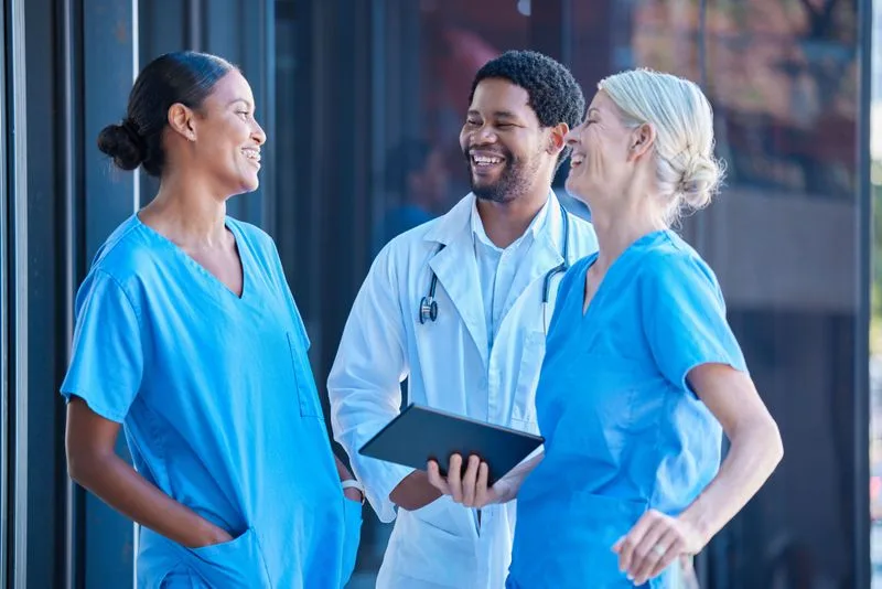 HOLDING IT TOGETHER: Humour helps healthcare staff cope in a way that is therapeutic