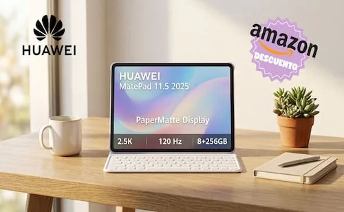 Teclado incluido y pantalla suave; tablet HUAWEI MatePad 11.5 de 256GB al 43% de descuento