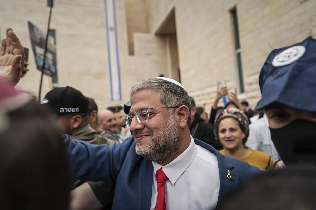 Ben Gvir quiere "desmantelar la Autoridad Palestina" y "conquistar" Gaza forzando a la población a emigrar