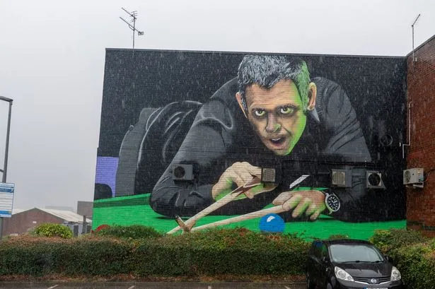 Ronnie O’Sullivan mural leaves fans in hysterics as 30ft ‘zombie’ artwork branded ‘terrifying’