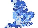 ADHD map of England reveals regions where benefit claims for 'over-diagnosed' condition are soaring - as study shows wealthy areas are seeing fastest rise