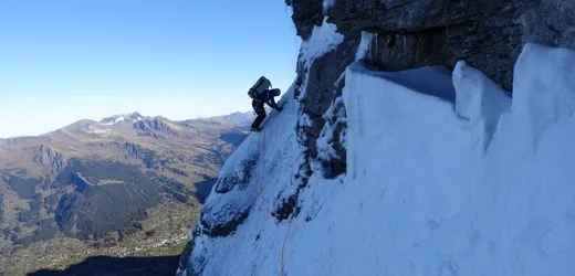 Eiger-Nordwand in den Alpen: Extremkletterer suchen neue Route im Schatten der Wand
