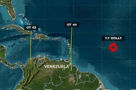 Onda Tropical 44 avanza en la Guayana Esequiba este #28Ago