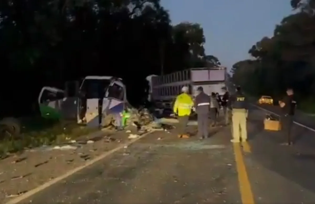 PR: acidente com 23 mortos envolveu micro-ônibus da Saúde de Imbituva