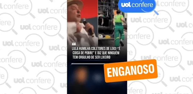 Lula não menosprezou garis em discurso; vídeo é tirado de contexto