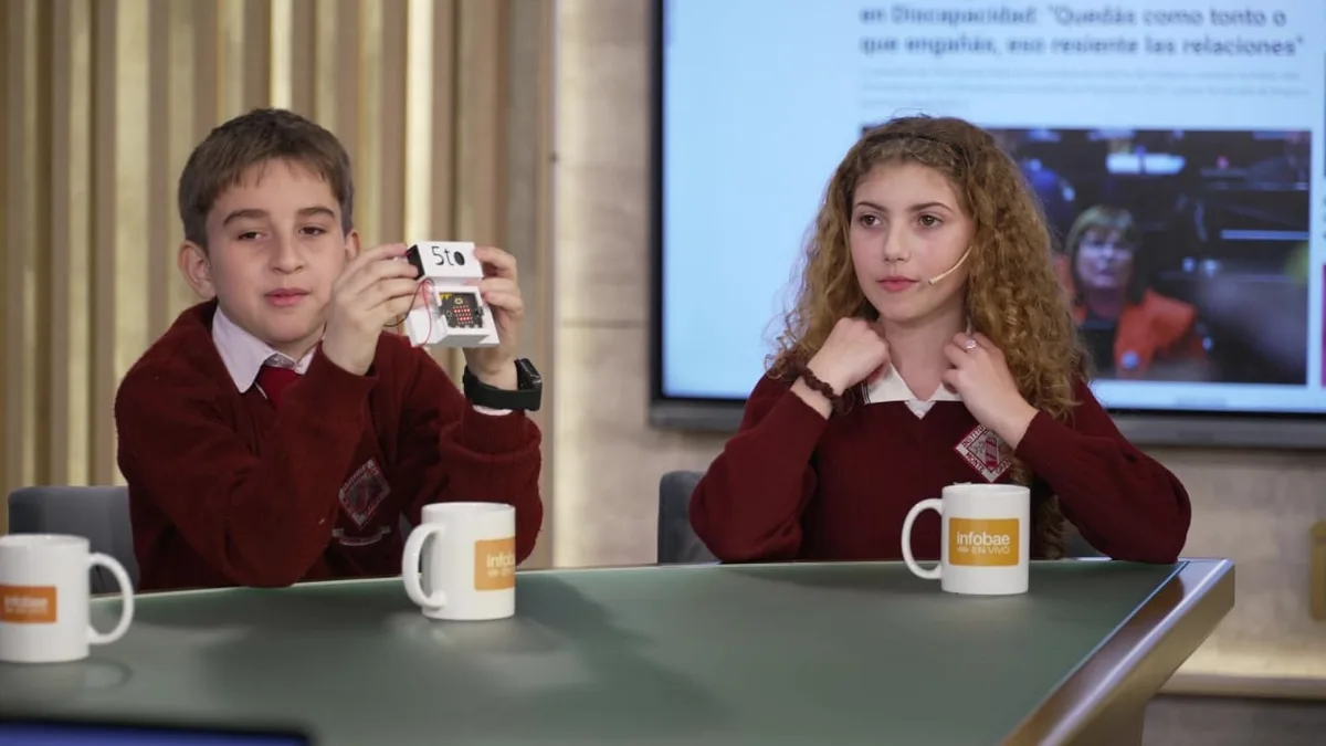 Un grupo de alumnos de primaria diseñó un dispositivo que mide el ruido en clase