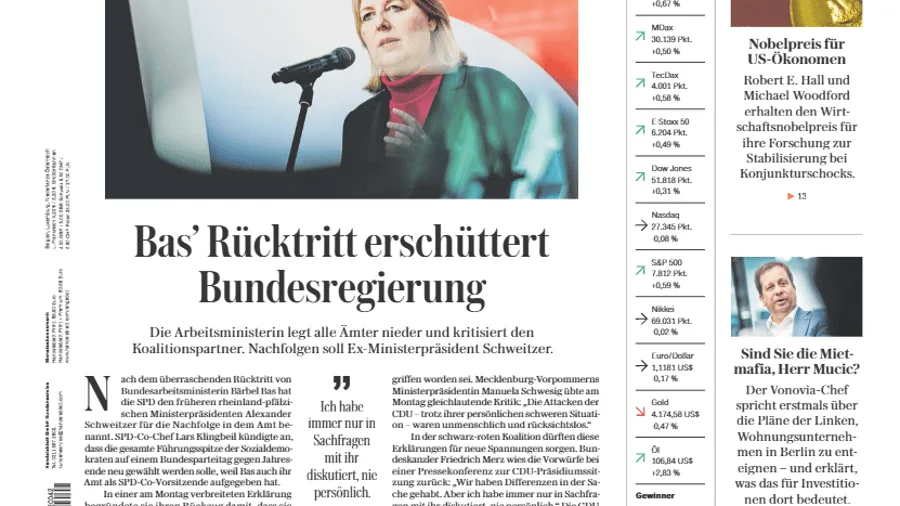 PDF: Handelsblatt vom 13. Oktober 2026