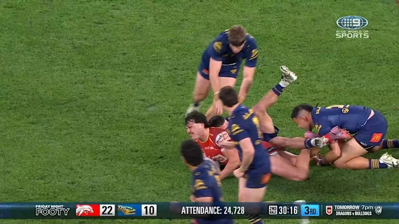 Farnworth screams in agony mid-tackle