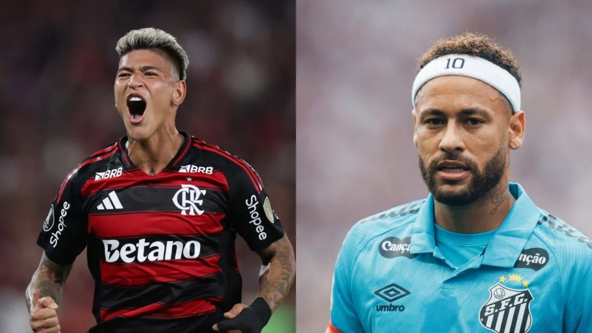 Jorge Carrascal, con Flamengo, fue una de las figuras del partido ante Santos: solo Neymar tuvo mejor calificación en Sofascore