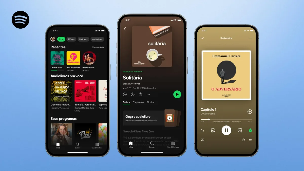 Como vai funcionar a assinatura dos audiobooks do Spotify?