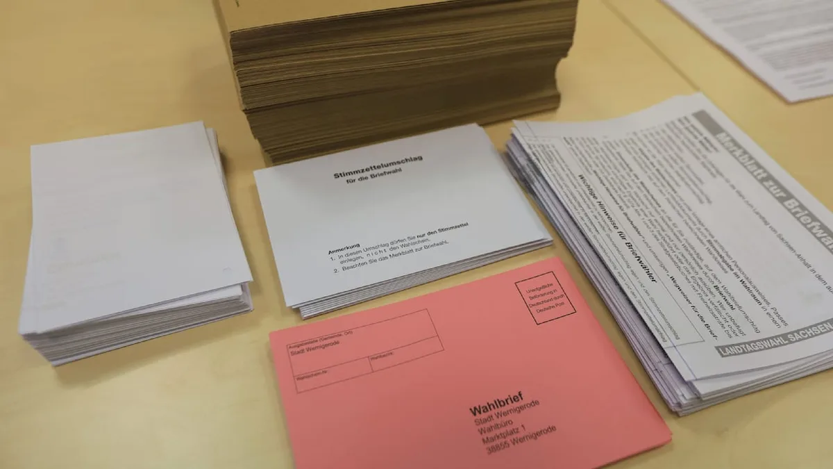 Unterlagen doppelt verschickt - Schon wieder! Wahl-Panne in Sachsen-Anhalt