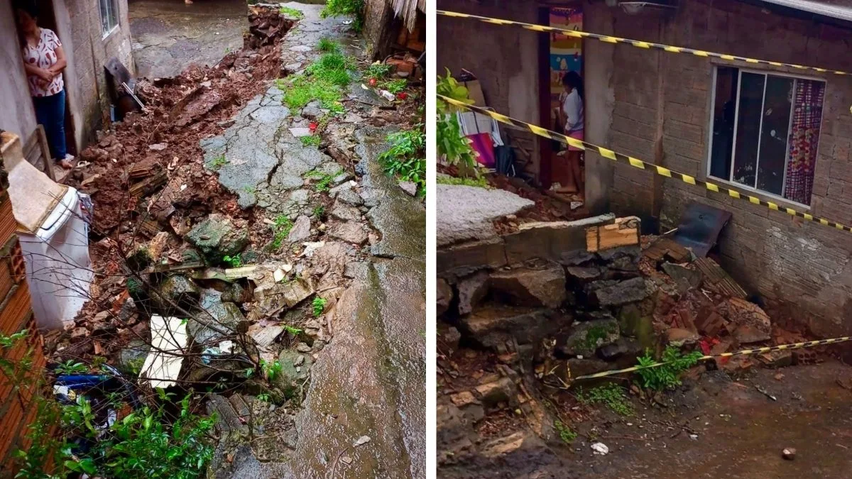 Mais de 150 mm de chuva deixam área sob risco de deslizamento em SC e provocam evacuação imediata de famílias