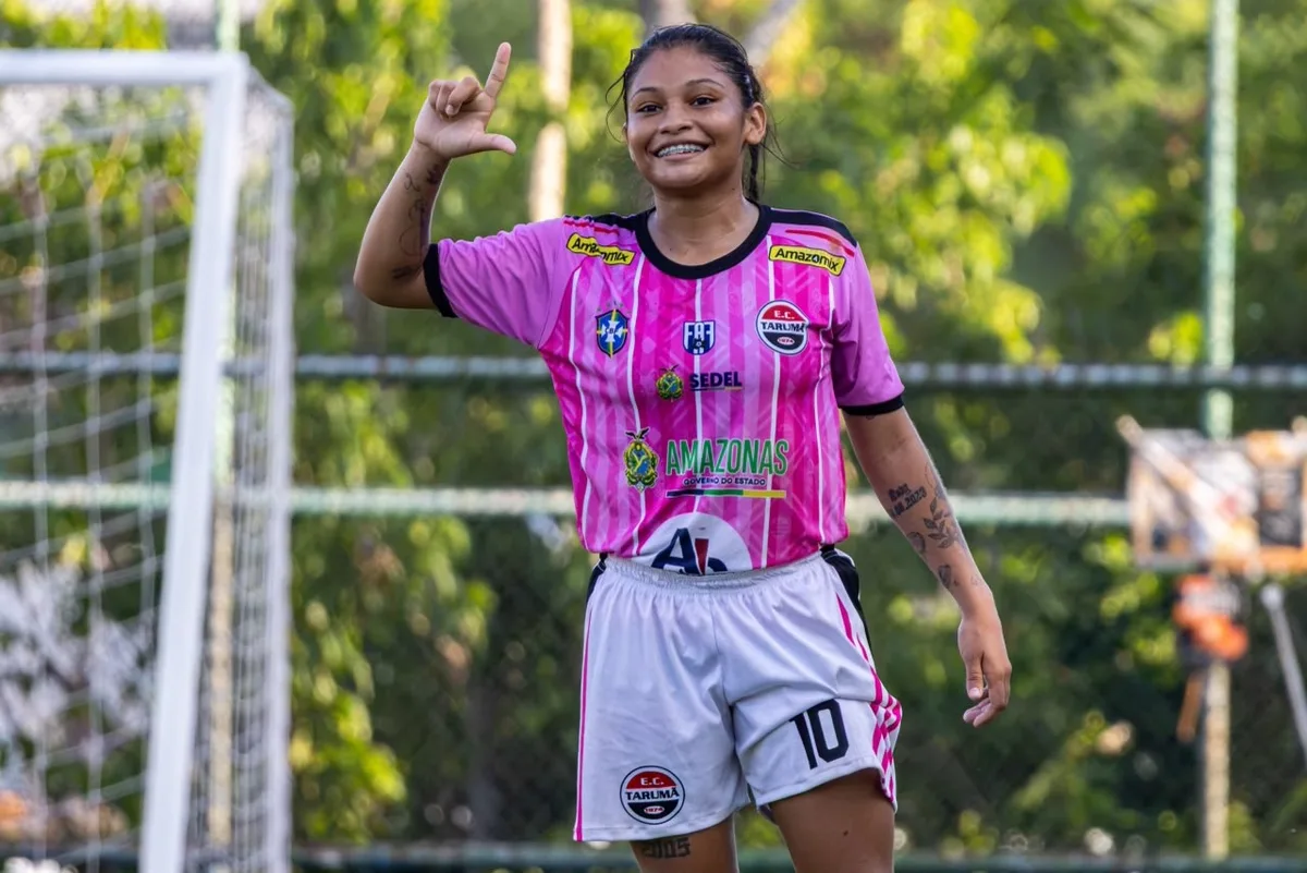 Amazonense feminino 2026: Tarumã goleia Amazonas Legis por 8 a 0 na segunda rodada