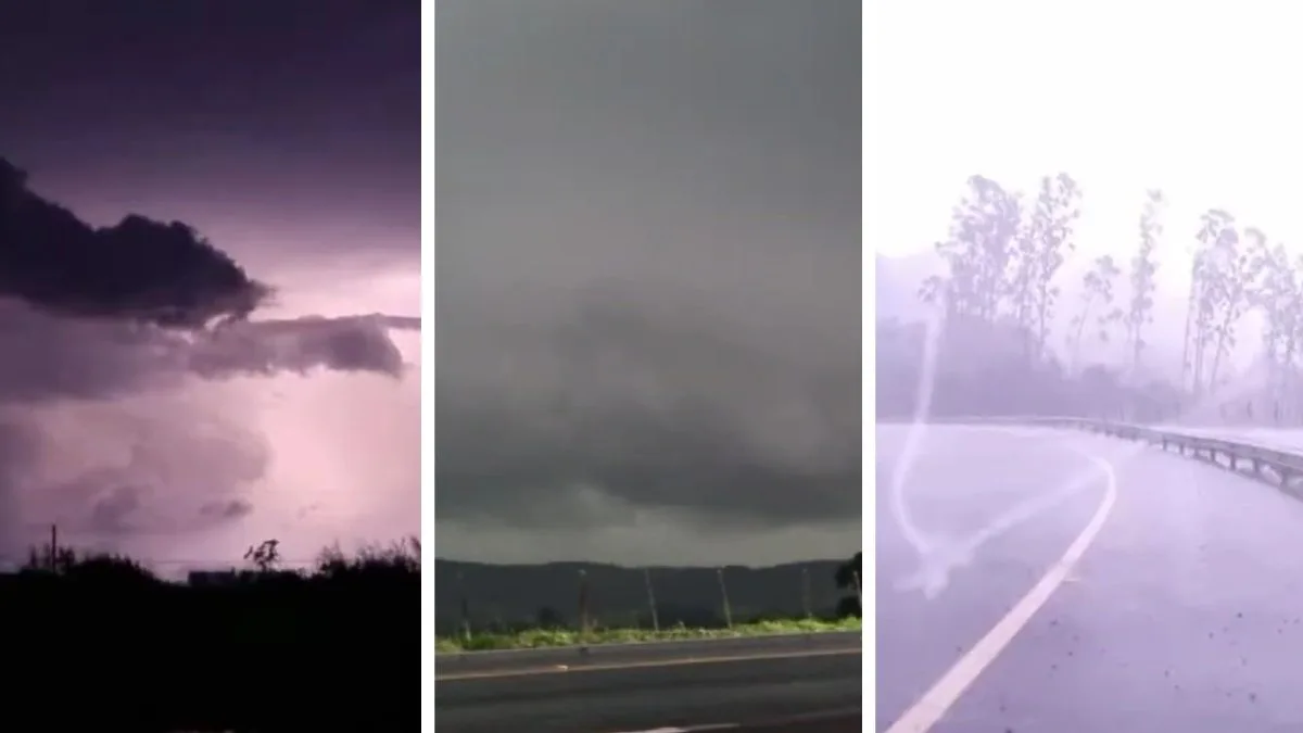 Após 4 dias de viagem, caçadores de tempestades registram supercélula no Paraná e retornam para identificar estragos de tornado em SC