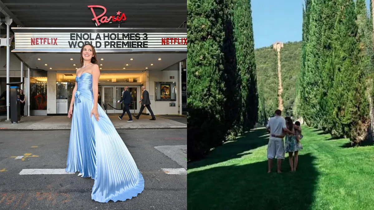 Millie Bobby Brown celebra 2 anos de casamento e aparece com os filhos: 'Você mudou minha vida'