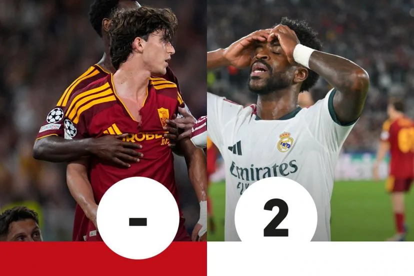 Les notes d'AS Rome - Real Madrid : les naufrages de Balerdi et Vinicius