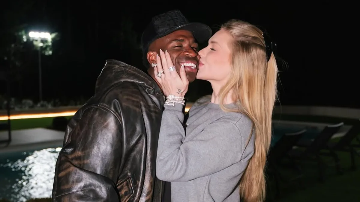 Vinicius Jr. y Virginia Fonseca se comprometen tras 1 año de relación: la imagen que lo confirma