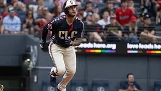 MLB: Brayan Rocchio alcanza un doble dígito por primera vez en su carrera gracias a este jonrón