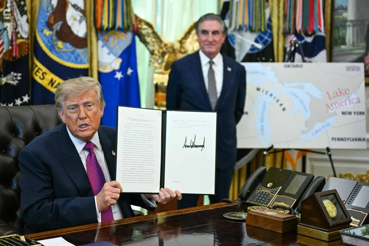 Trump fans Canada spat by renaming Lake Ontario as Lake America