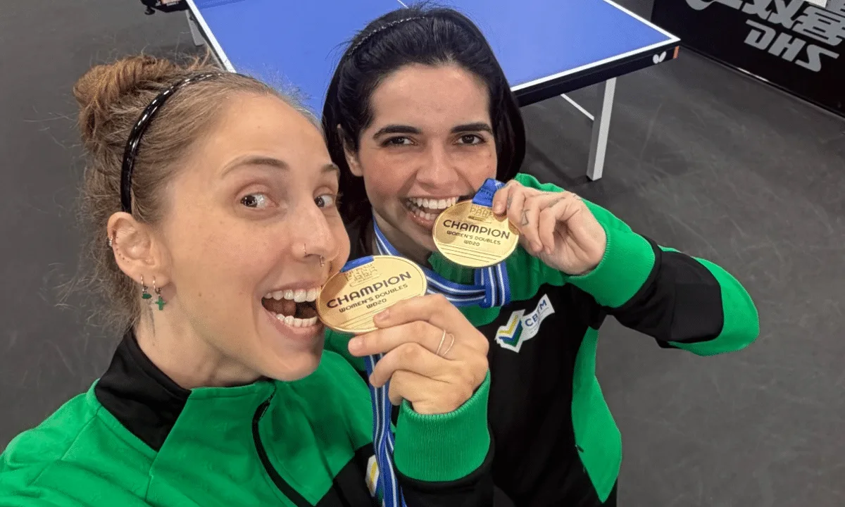 Brasil conquista dois ouros e uma prata em duplas no ITTF Spokane