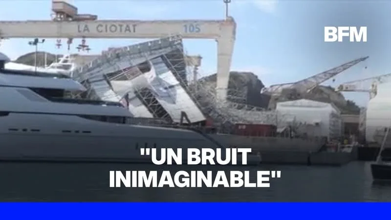 Un échafaudage s'est effondré au port de La Ciotat après des intempéries particulièrement violentes