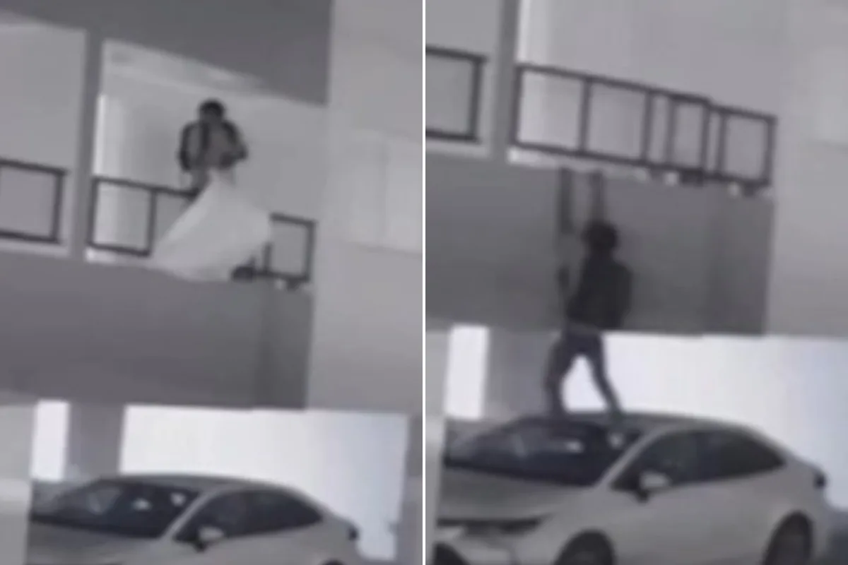 Ladrão é filmado escalando muro para invadir apartamento em MG