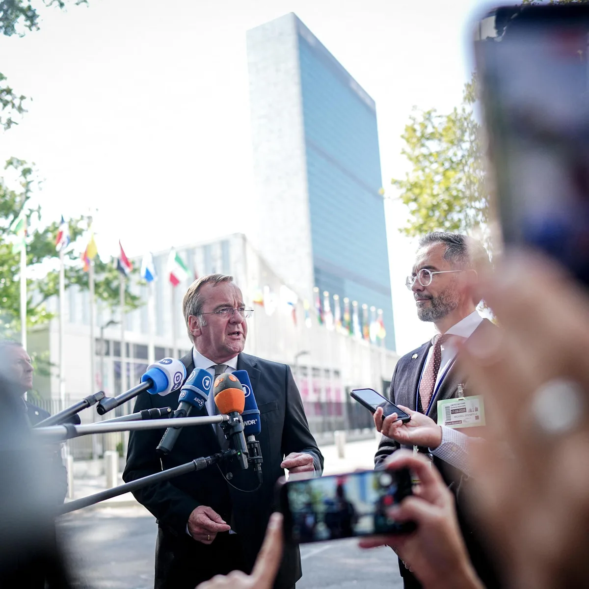 Vereinte Nationen - Verteidigungsminister Pistorius: UNO-Friedenssicherung bleibt zentrale Aufgabe